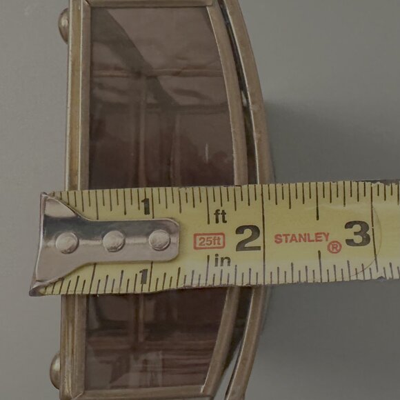 Vintage Trinket Jewelry Box - Metal & Glass - Angel with Dove - Enesco Brand - Picture 12 of 12